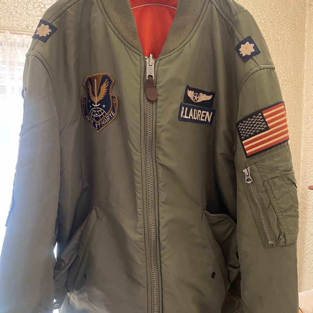 Ralph Lauren Olive Bomber Jacket